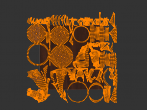 Vertical Chess-set in a Cupboard Model 3D