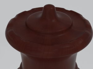 Vertical Chess-set in a Cupboard Model 3D
