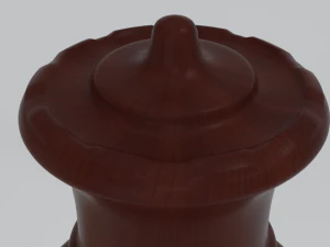 Jogo de xadrez vertical em um arm&aacute;rio Modelo 3D