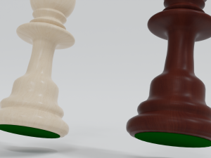 Vertical Chess-set in a Cupboard Model 3D