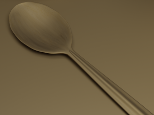 Indian Dinner-set of Brass Low-poly Modèle 3D