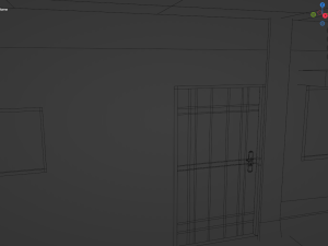 Modern Home Exterior Low-poly Modèle 3D