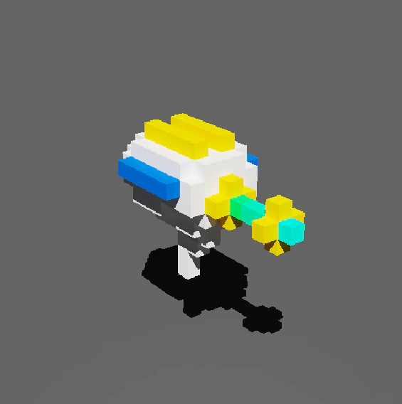 Space Blaster 3D Model .c4d .max .obj .3ds .fbx .stl .blend 