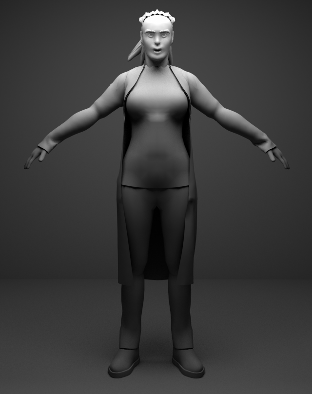 Nina Modello 3D .c4d .max .obj .3ds .fbx .stl .blend 