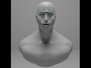 Man head Modelo 3D