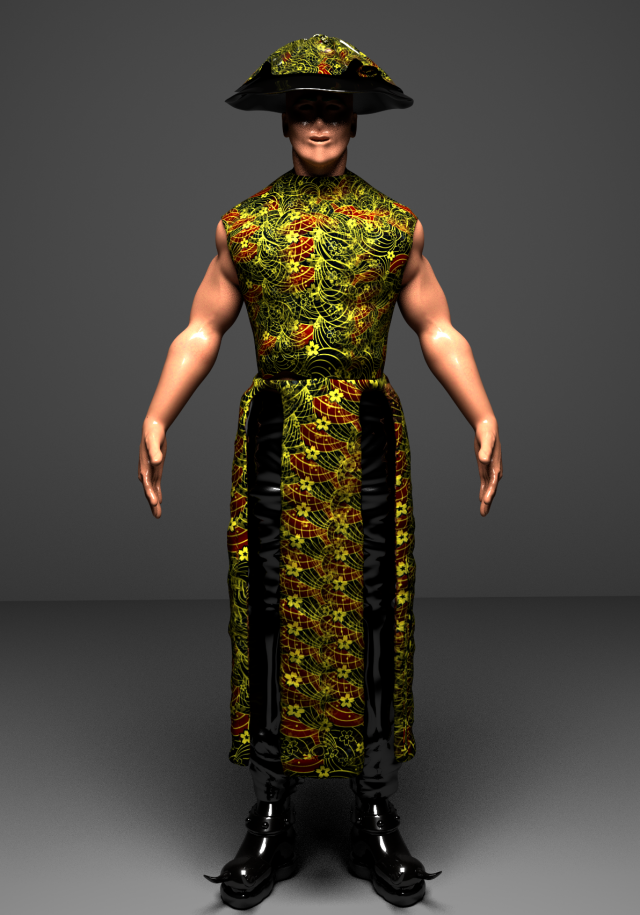 Shanghai warrior Modelo 3D .c4d .max .obj .3ds .fbx .stl .blend 