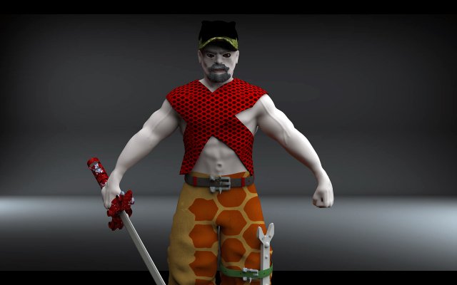 King Artur Model 3D .c4d .max .obj .3ds .fbx .stl .blend 