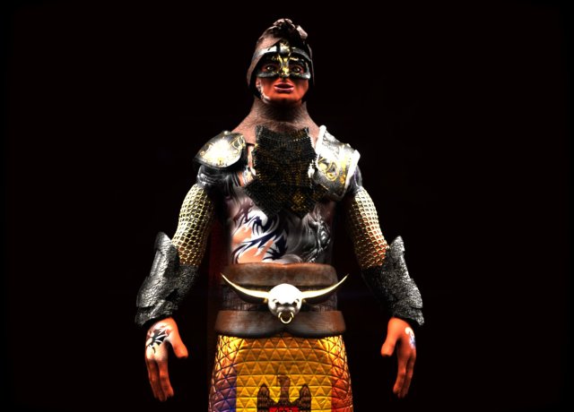King Artur Modello 3D .c4d .max .obj .3ds .fbx .stl .blend