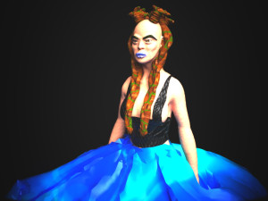 Valencia character 3D 모델