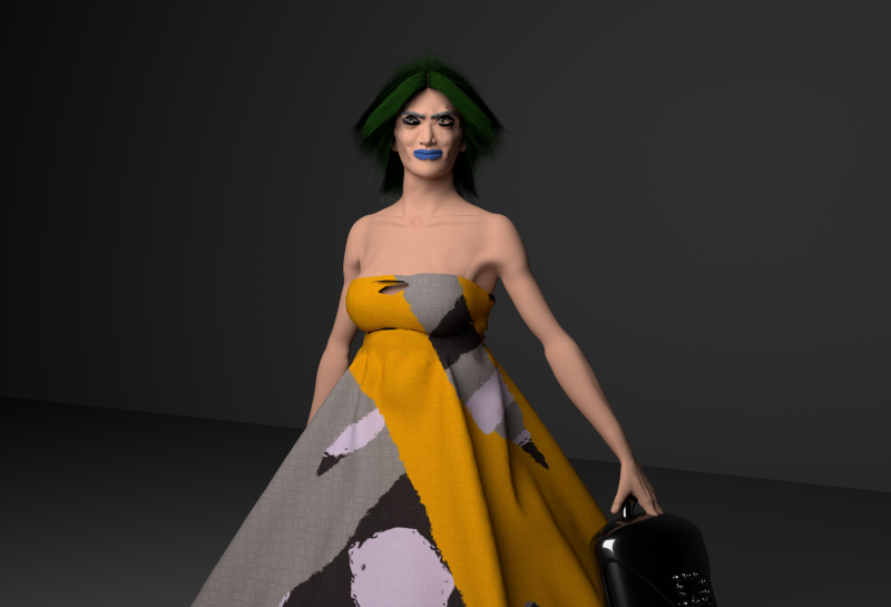 Kristina character 3D Model .c4d .max .obj .3ds .fbx .stl .blend 