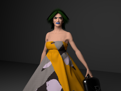 Kristina character 3D Model