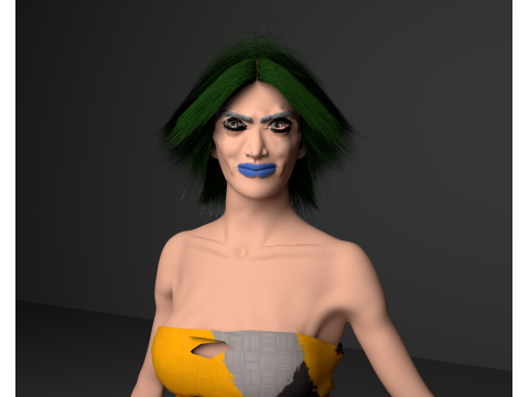 Kristina character 3D Model