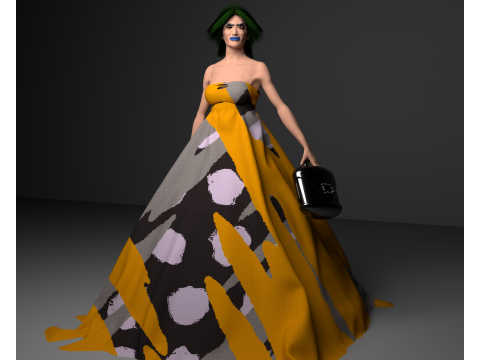 Kristina character 3D Model