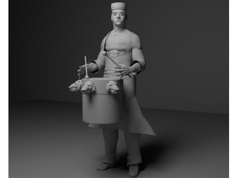 Drummer 3D Model