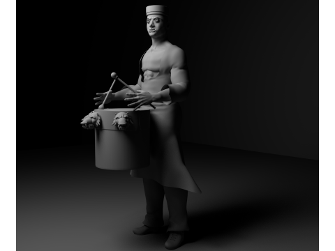 Drummer 3D Model