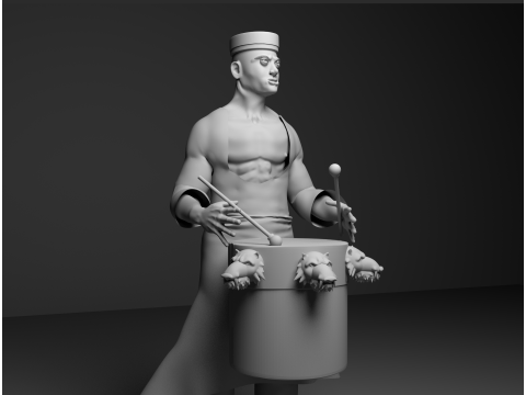 Drummer 3D Model