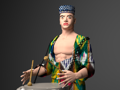 Drummer Model 3D