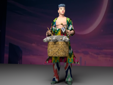 Drummer Model 3D