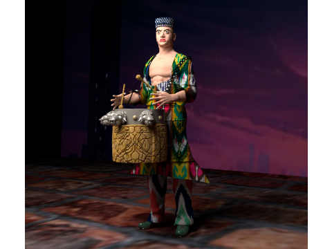 Drummer Model 3D