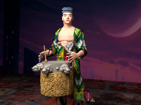 Drummer Model 3D