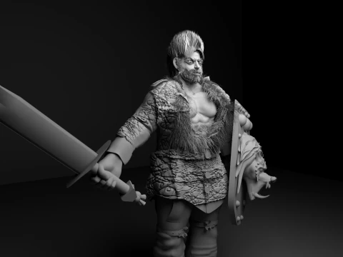 Le roi Arthur Modèle 3D