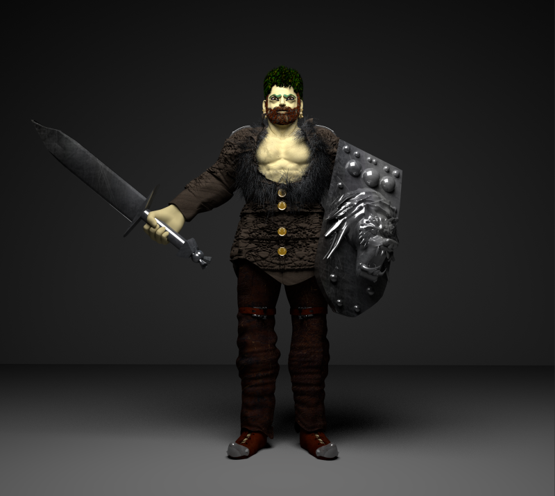 King Artur 3D Model .c4d .max .obj .3ds .fbx .stl .blend 