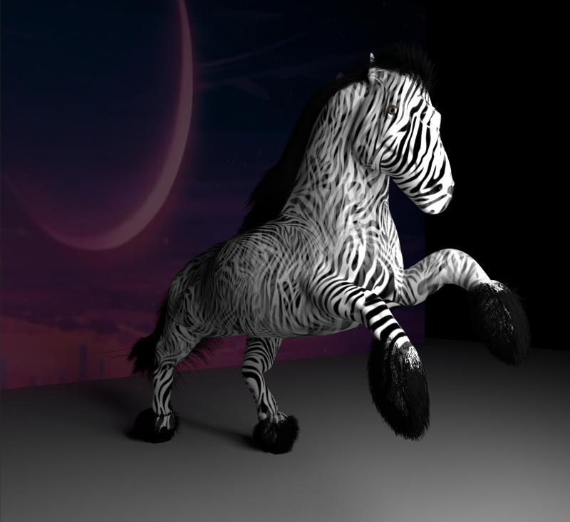 Zebra Modelo 3D .c4d .max .obj .3ds .fbx .stl .blend 