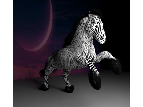 Зебра 3D Модель