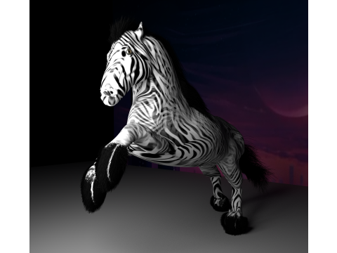 Zebra Modelo 3D
