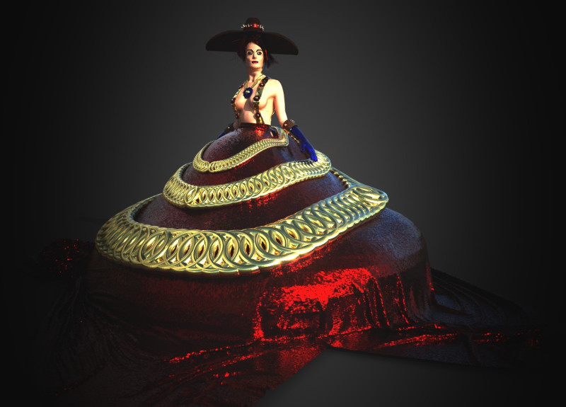 Princess 3D Model .c4d .max .obj .3ds .fbx .stl .blend 