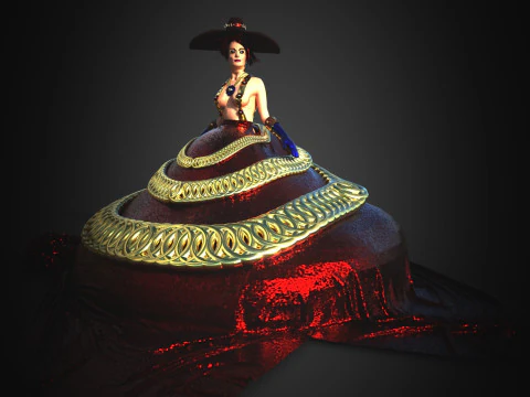 お姫様 3Dモデル