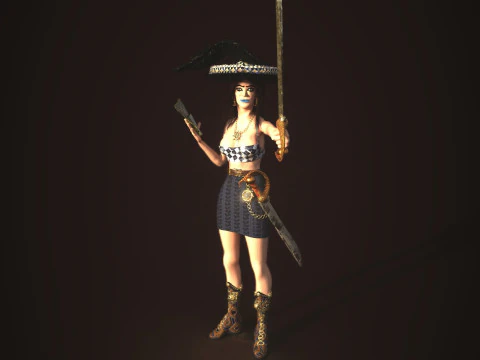 समुद्री डाकू 3D मॉडल