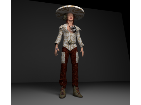 Owboy low poly 3D 模型