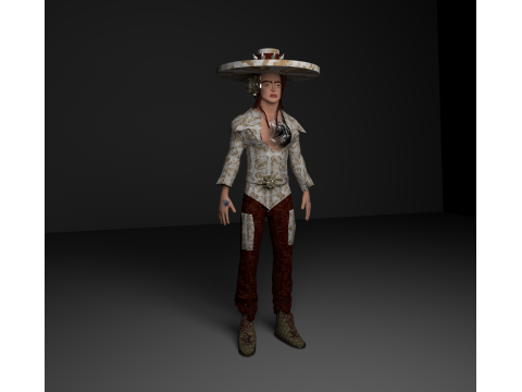 Owboy low poly 3D 模型