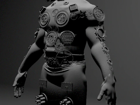 Кіборг 3D Модель