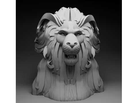 Leon head 3D Модель