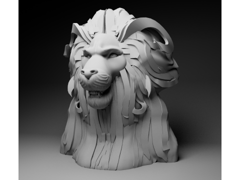 Leon head 3D Модель
