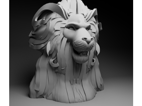 Leon head 3D Модель