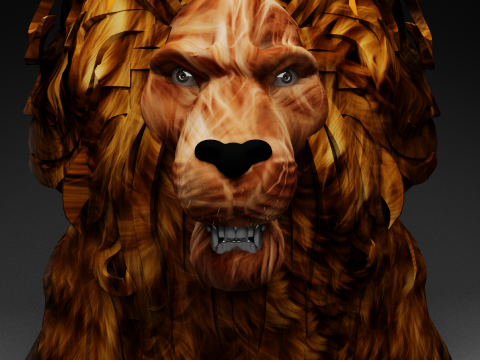 Leon head 3D Model