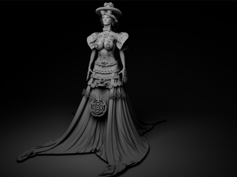 Lady 3D Model
