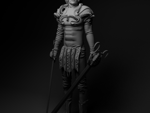 Gladiator Artur 3D Model
