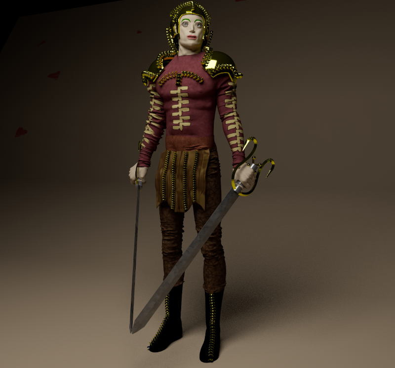 Knight Artur 3D Model .c4d .max .obj .3ds .fbx .stl .blend 
