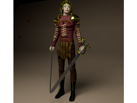 Knight Artur 3D Model