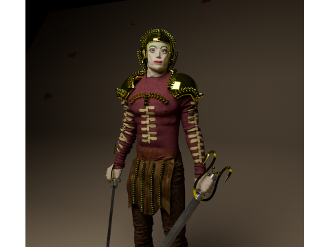 Knight Artur 3D Model