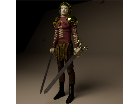 Knight Artur 3D Model