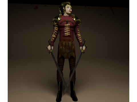 Knight Artur 3D Model