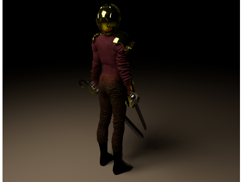 Knight Artur 3D Model