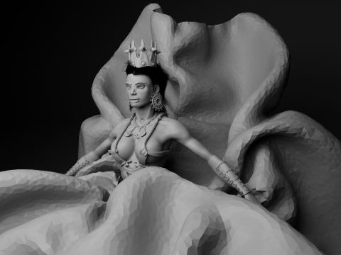 Queen 3D 모델