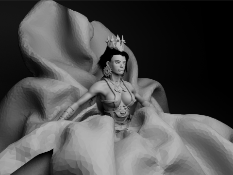 Queen 3D 모델