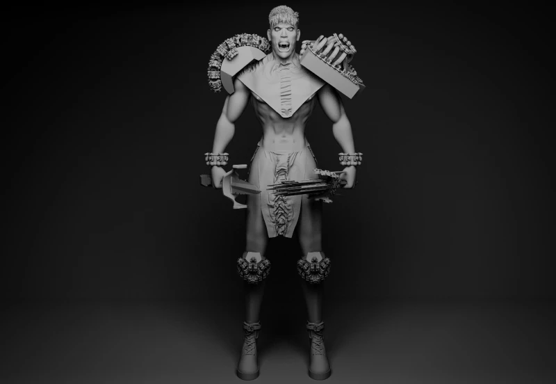 吸血鬼 3Dモデル .c4d .max .obj .3ds .fbx .stl .blend 